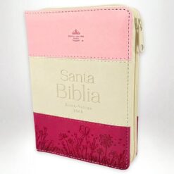 Biblia RVR1960, tricolor Rosa/crema/Fucsia